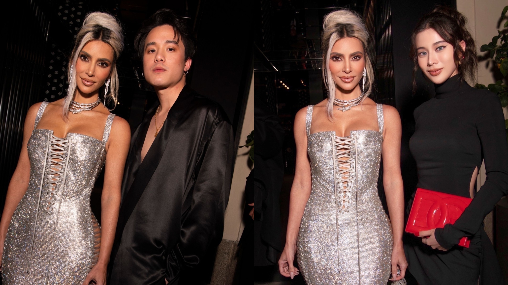 เจมี่เจมส์ และ เก้า-สุภัสสรา ถ่ายรูปกับ Kim Kardashian