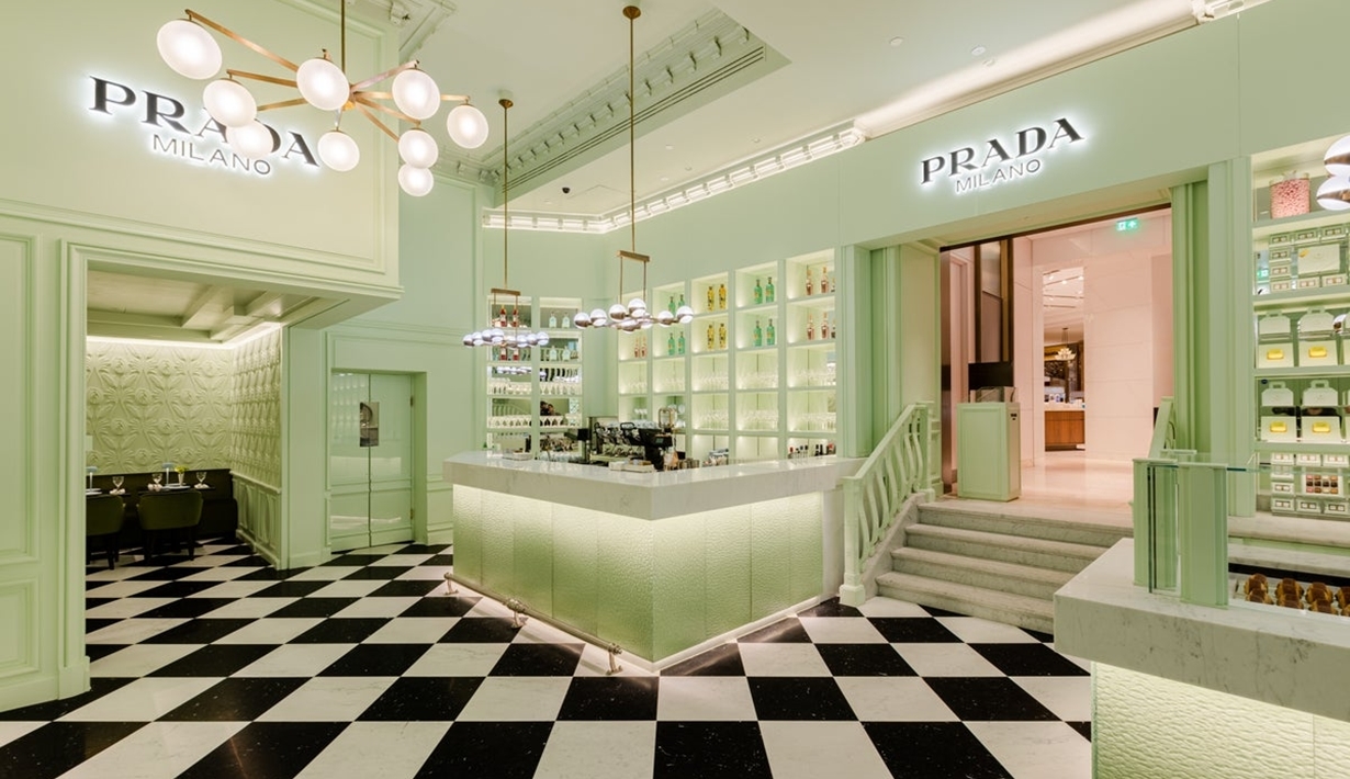Prada, Prada cafe, Prada caffe, Prada harrods