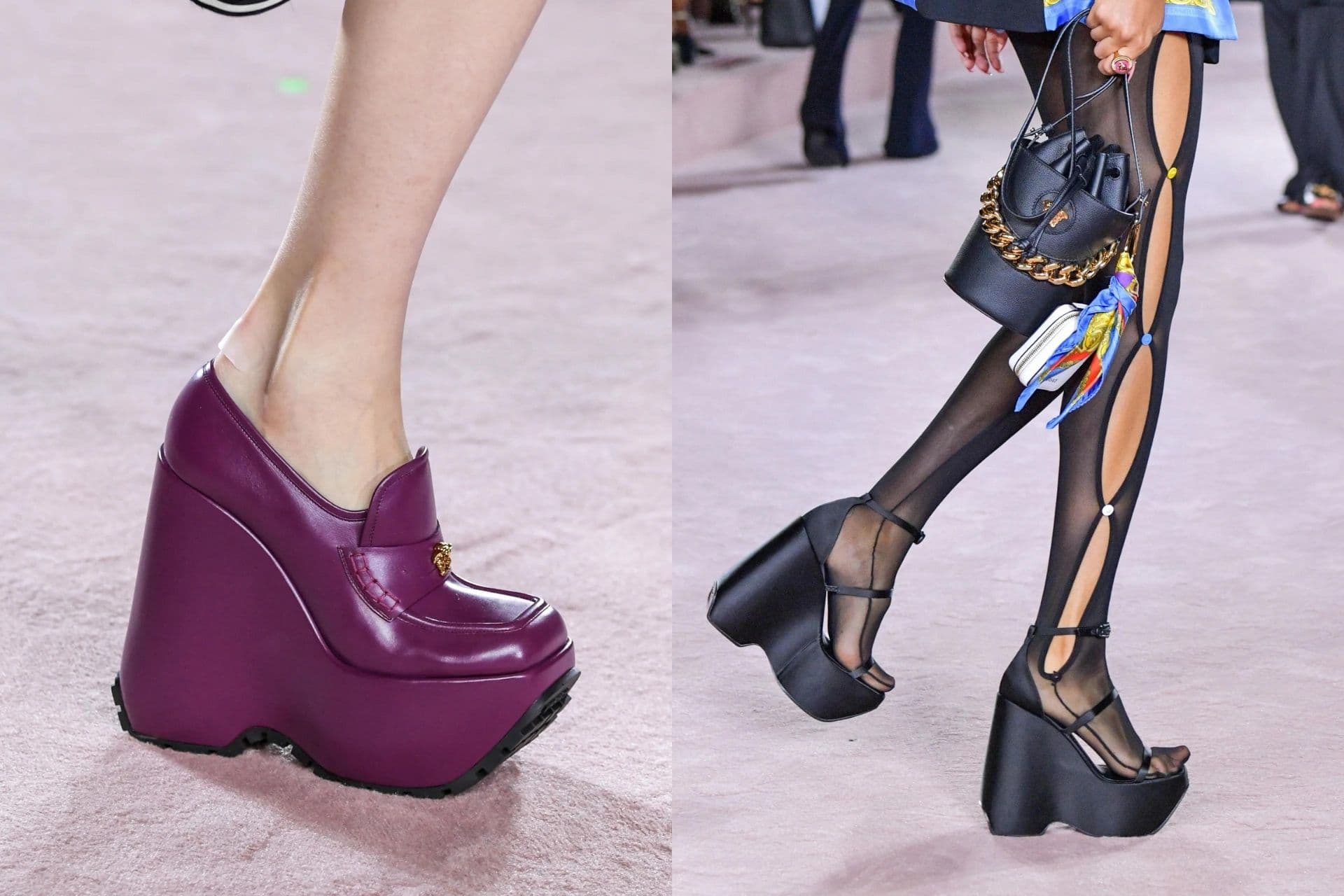 รองเท้าแพลตฟอร์มจาก Versace