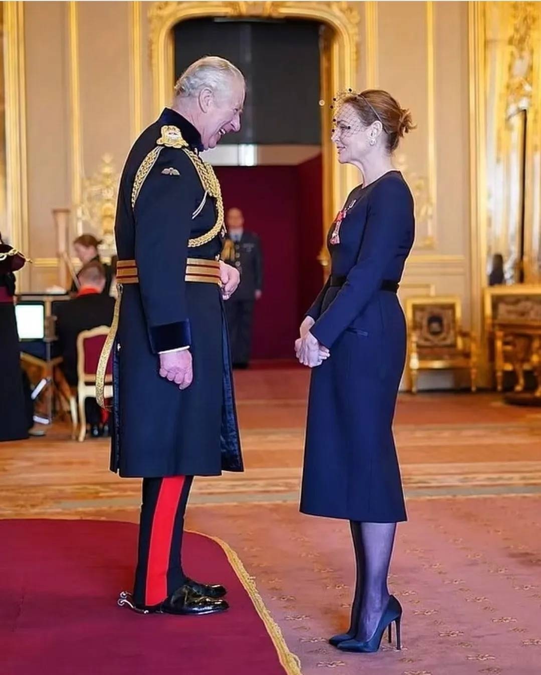 Stella McCartney recieved CBE from King Charles 3