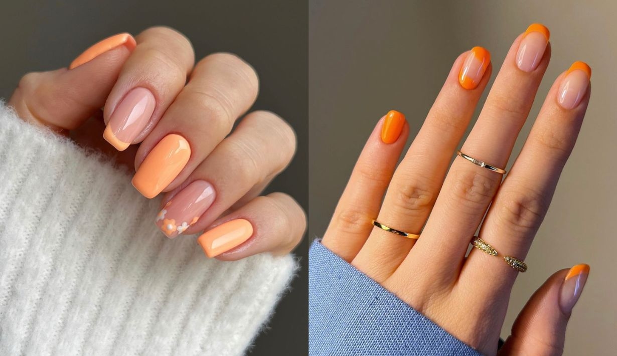 เล็บสีส้ม