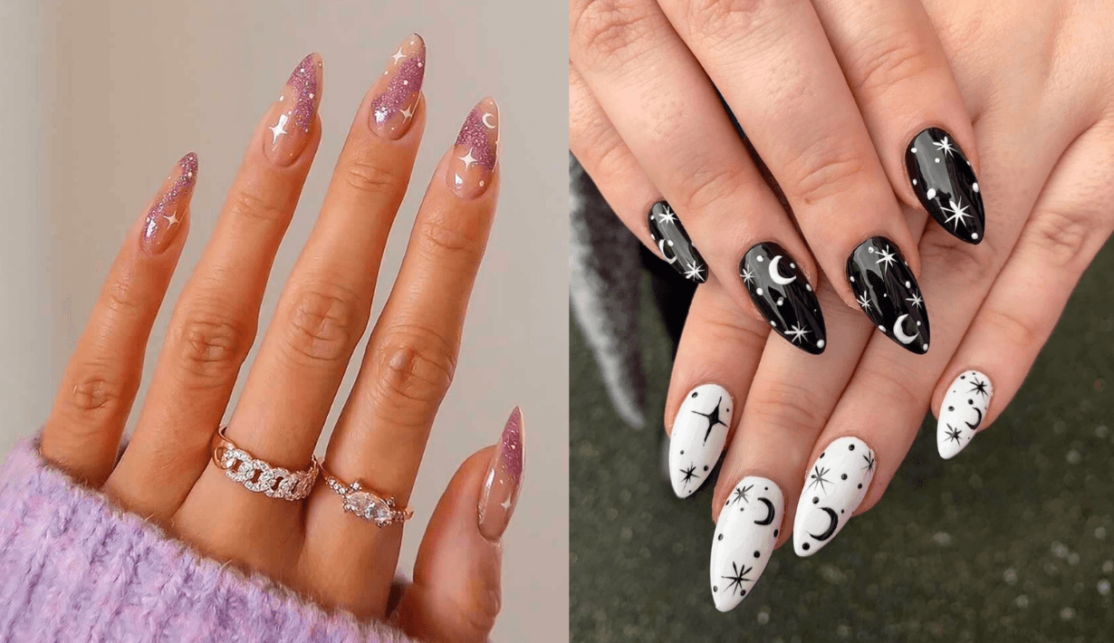 เล็บ ลายดวงจันทร์