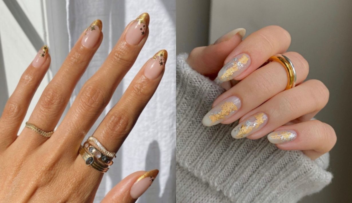 gold nails