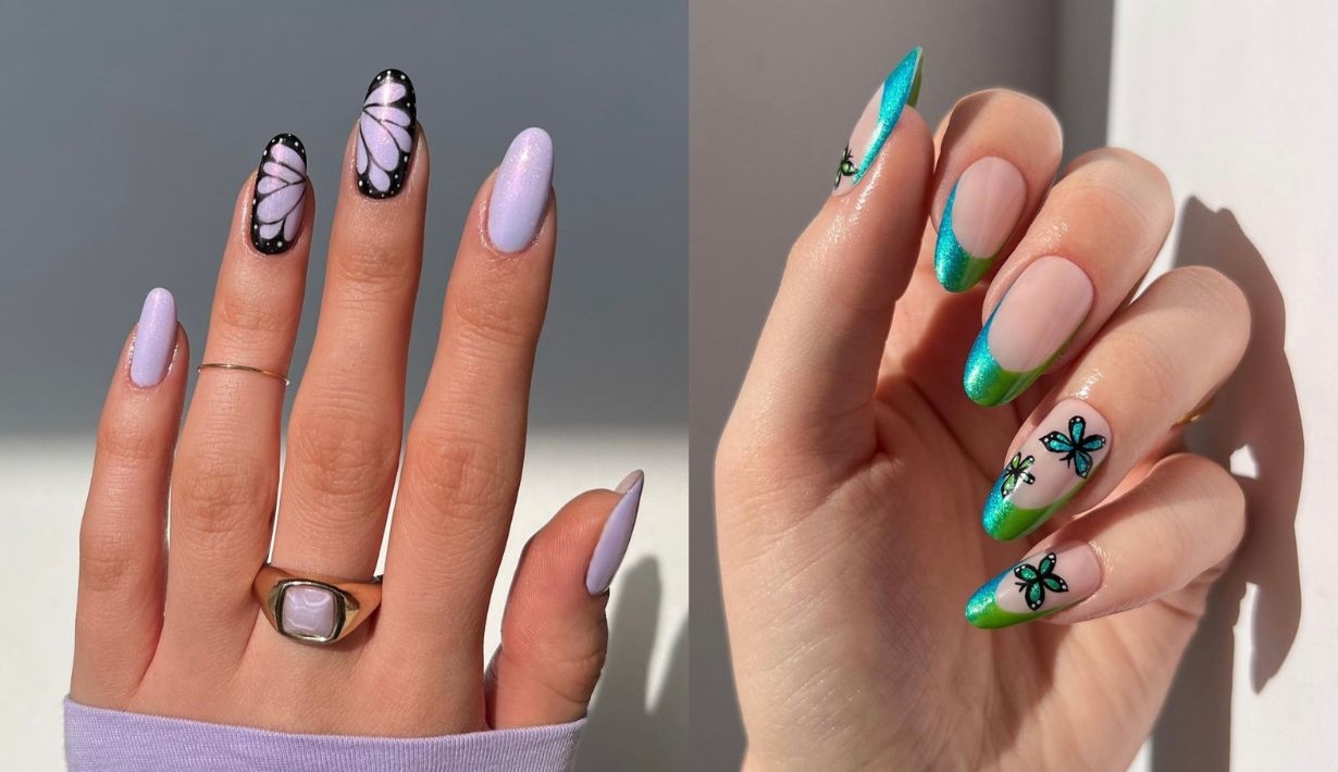 เล็บลายผีเสื้อ