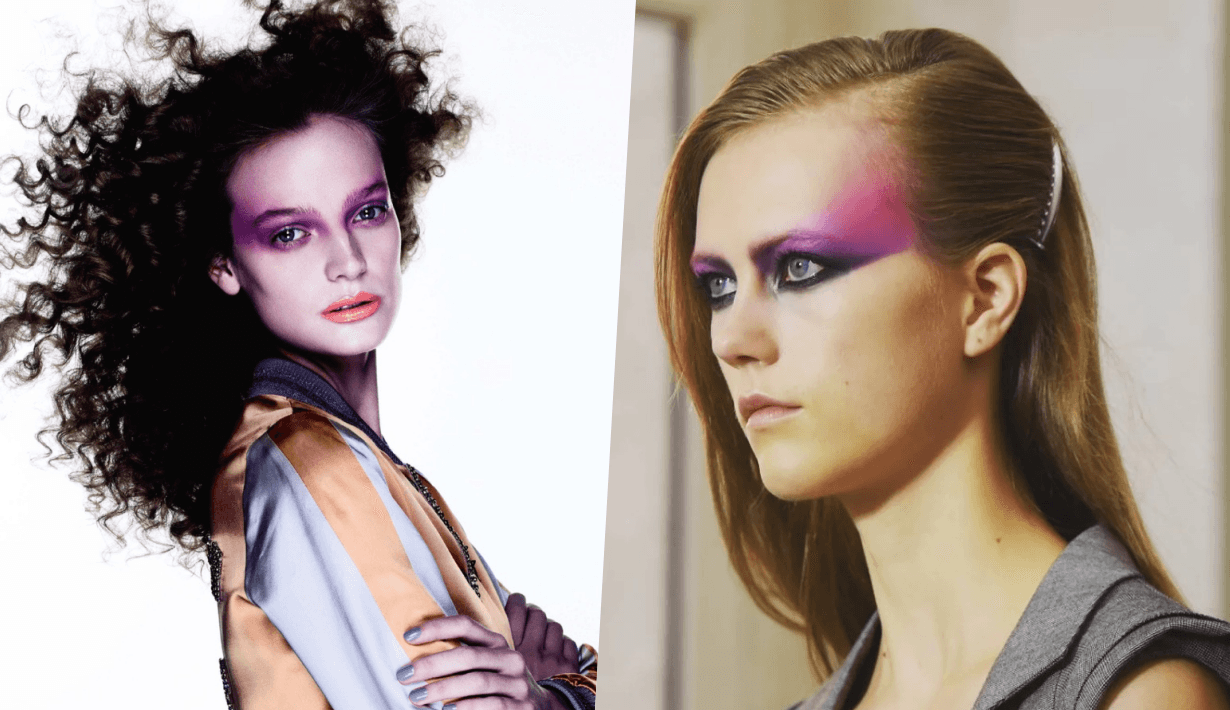 how to apply purple eyeshadow