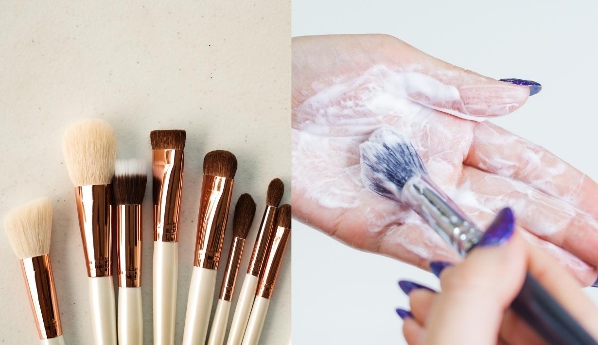 howto clean makeup brush