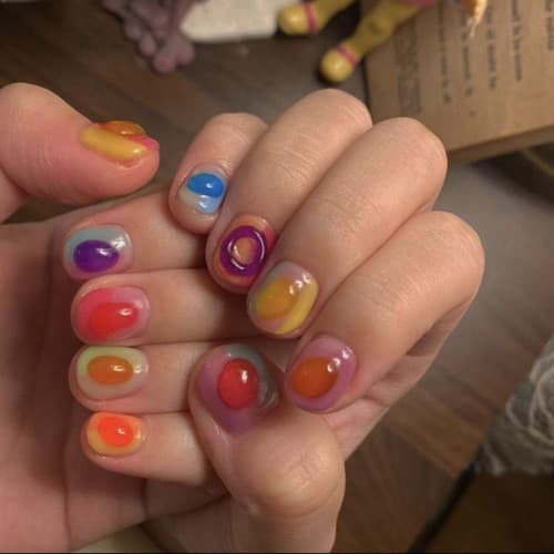 เล็บเจลปั้นนูน