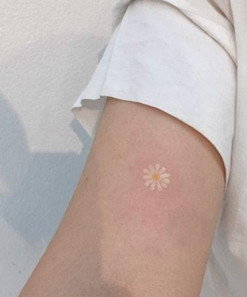 ลายสักดอกไม้ ดอกเดซี่