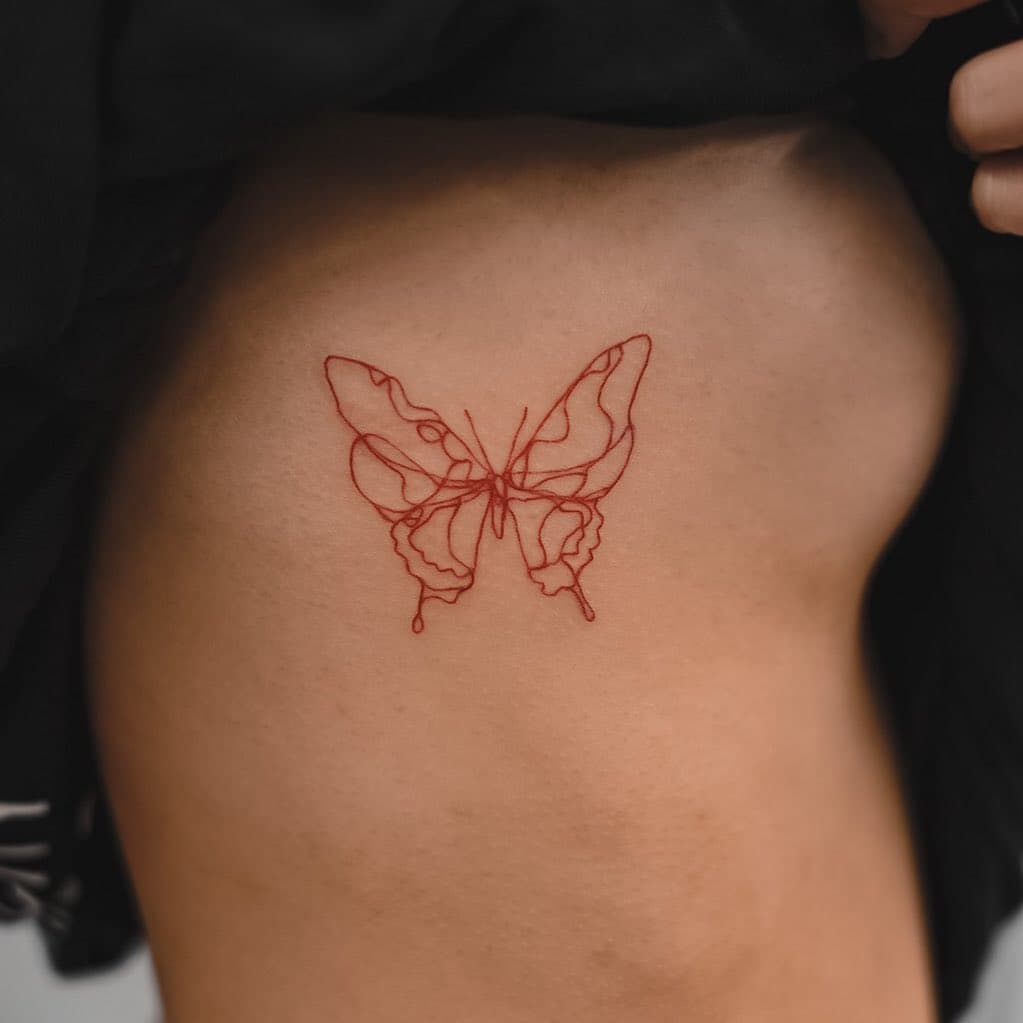 รอยสักผีเสื้อ