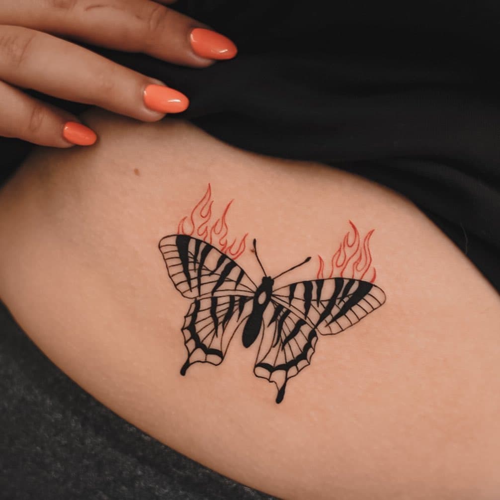 รอยสักผีเสื้อ