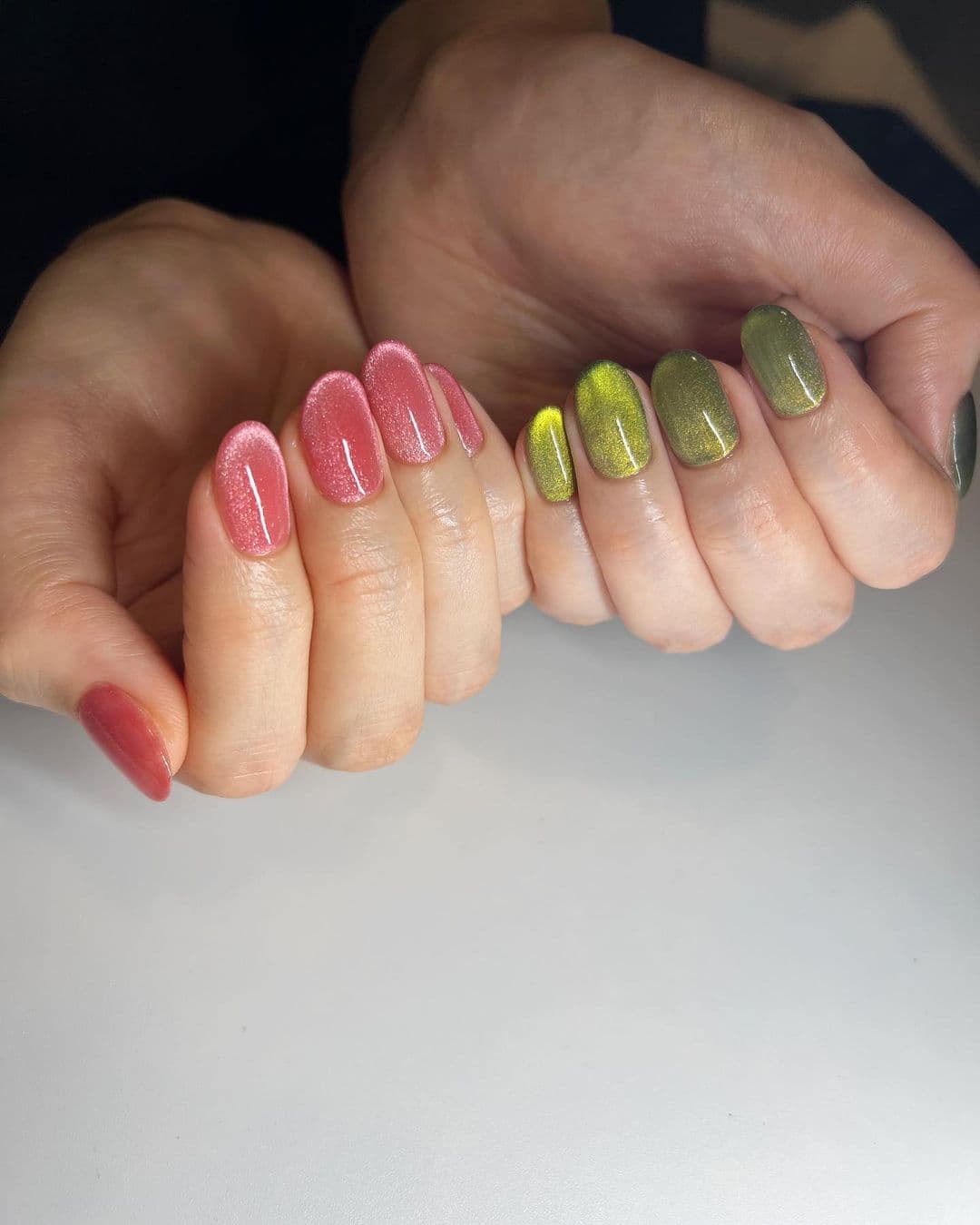 เล็บ สีลูกแก้ว