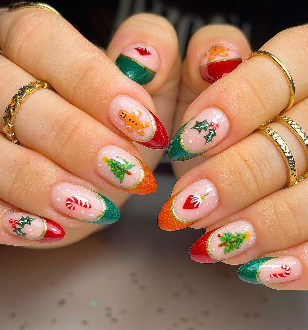 ลายเล็บคริสต์มาส