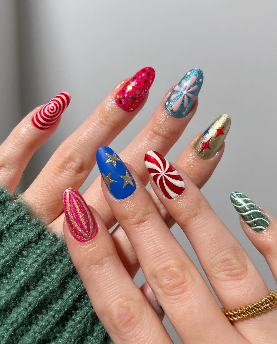 ลายเล็บคริสต์มาส