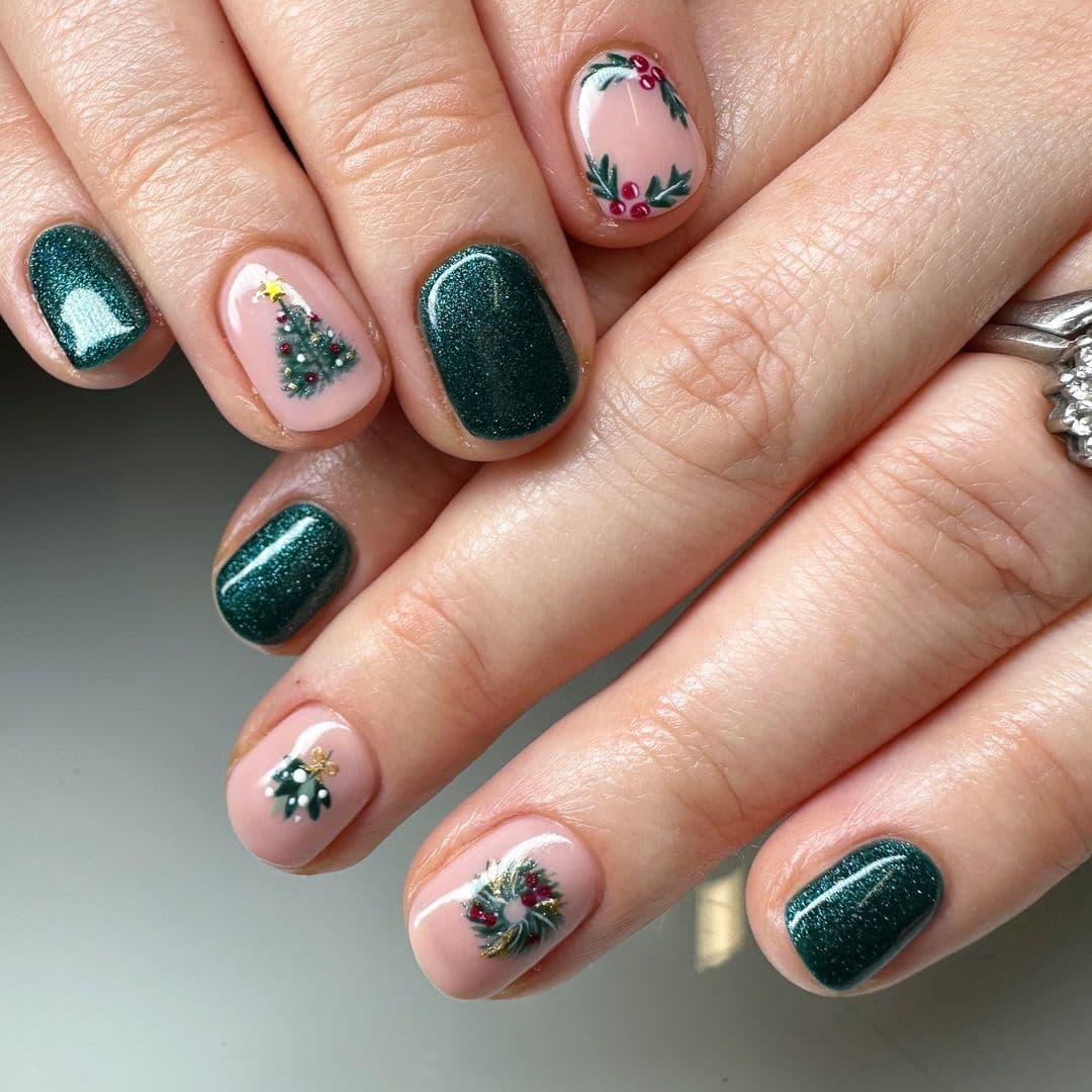 ลายเล็บคริสต์มาส