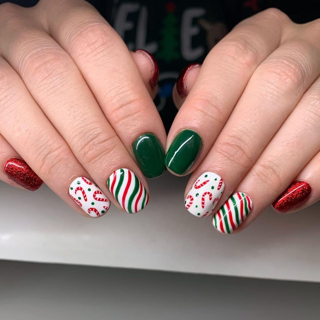 ลายเล็บคริสต์มาส