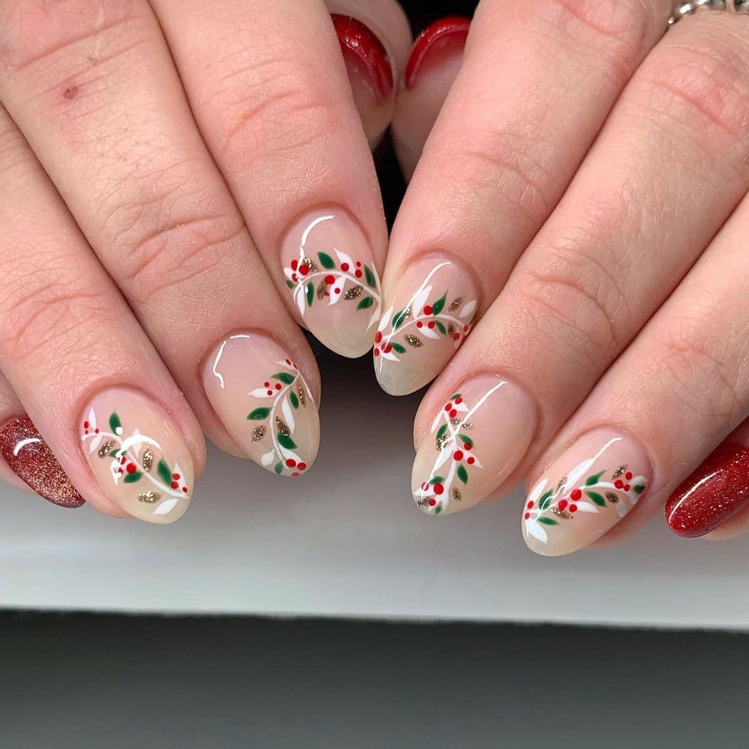 ลายเล็บคริสต์มาส