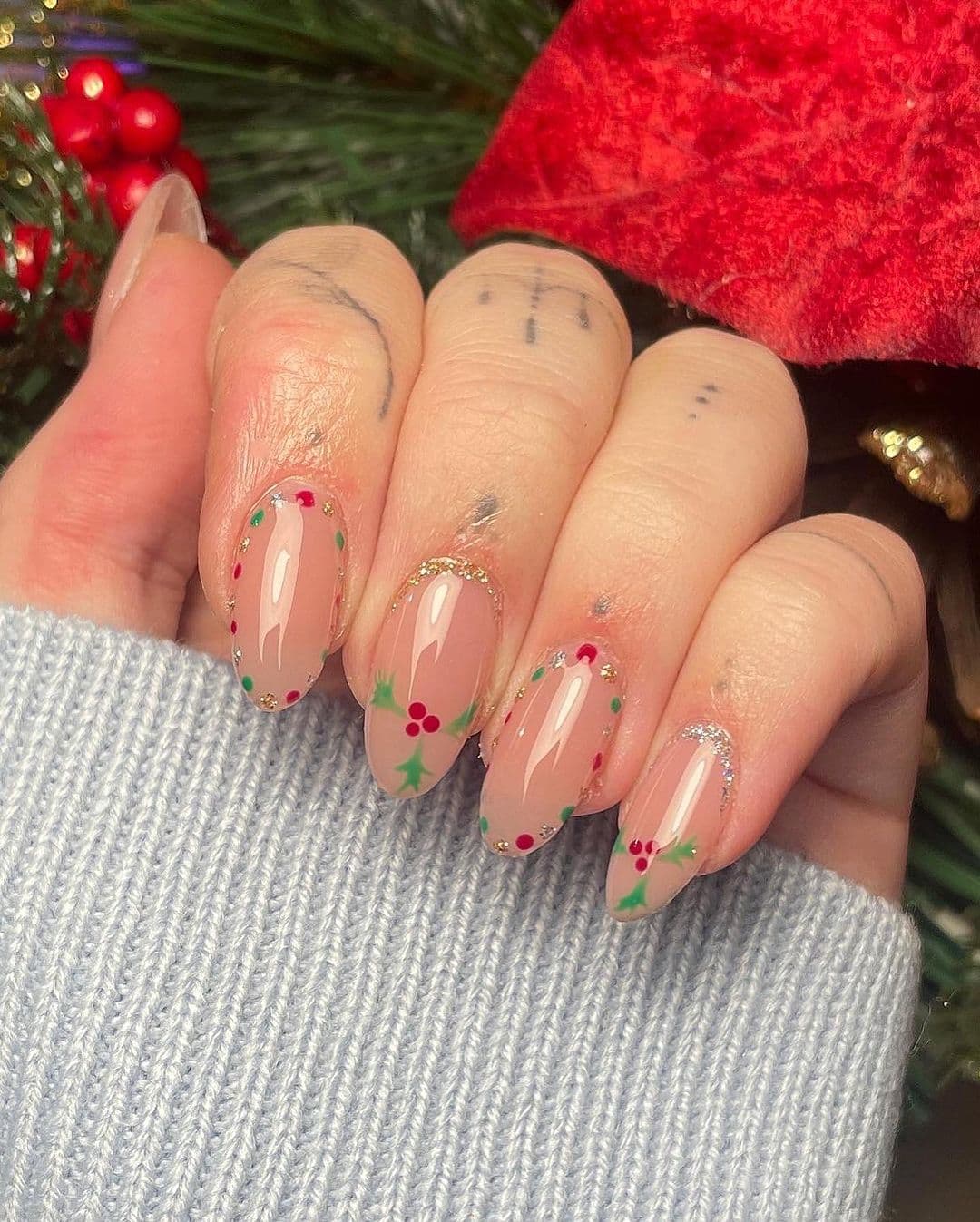 ลายเล็บคริสต์มาส