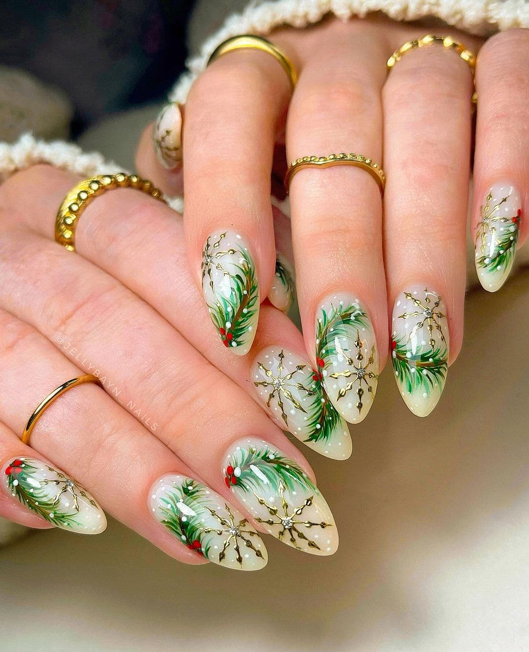 ลายเล็บคริสต์มาส