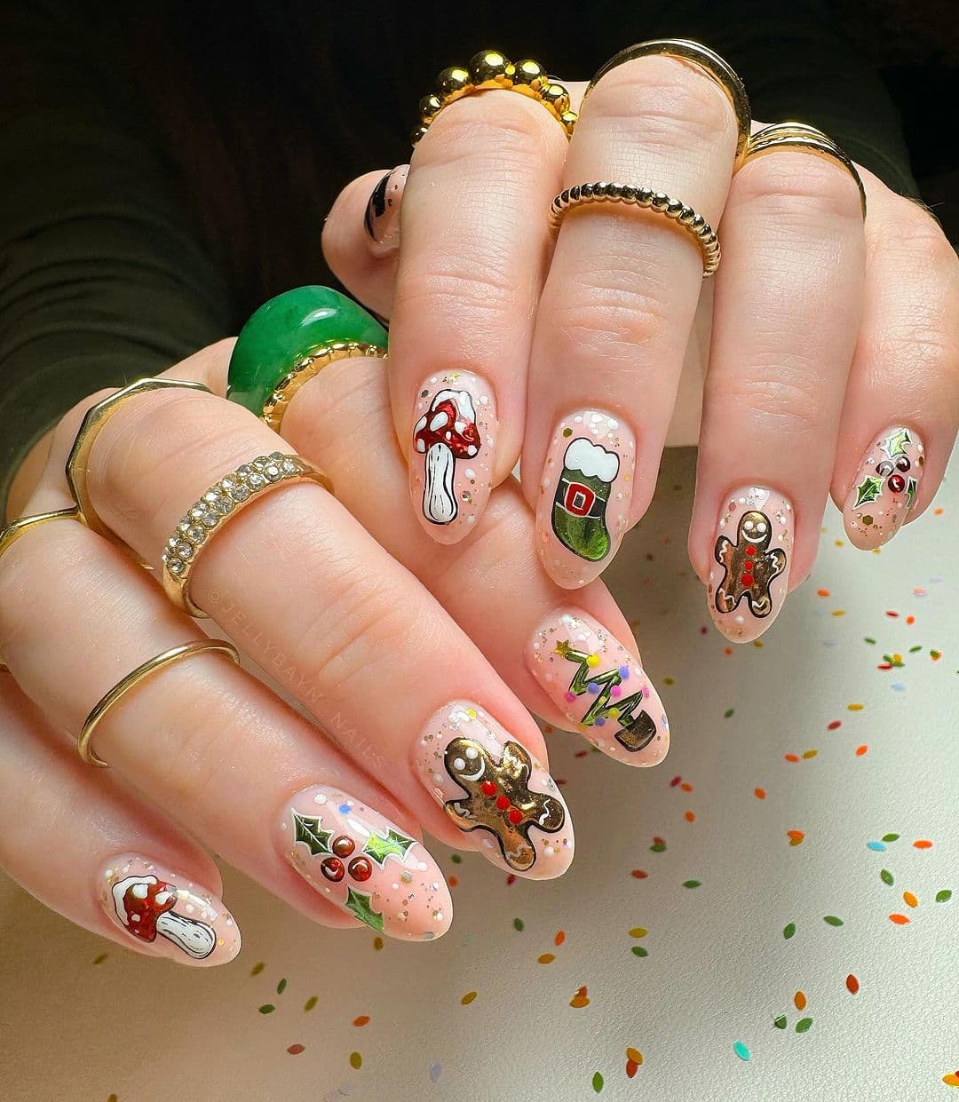 ลายเล็บคริสต์มาส