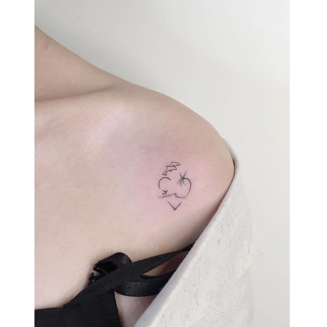 รอยสักมินิมัลสไตล์เกาหลี