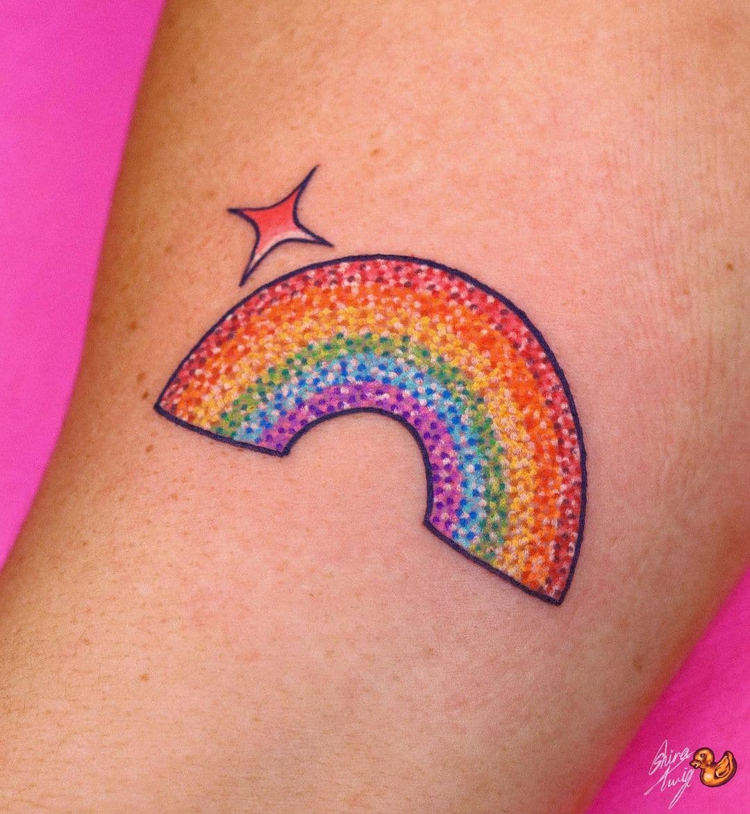 รอยสักสีรุ้ง