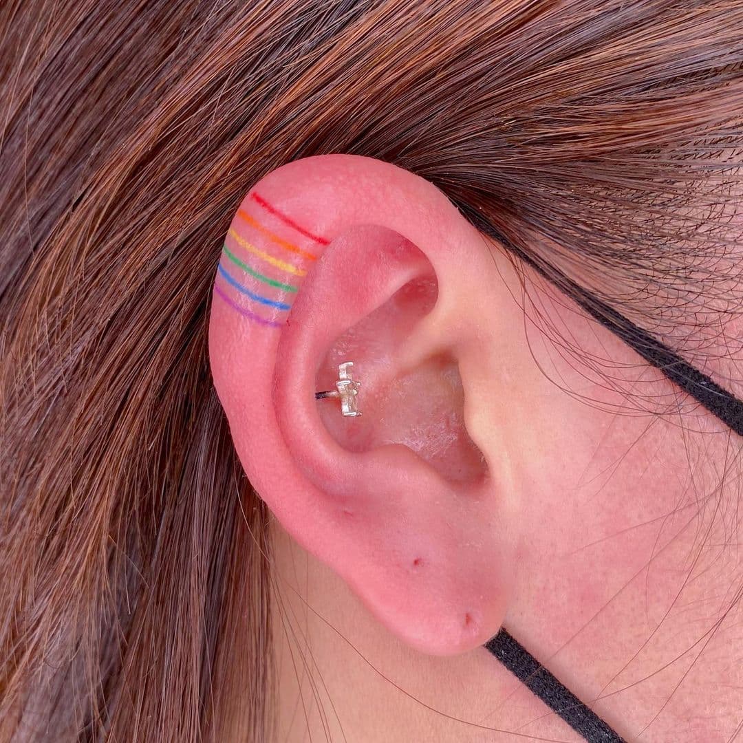 รอยสักสีรุ้ง