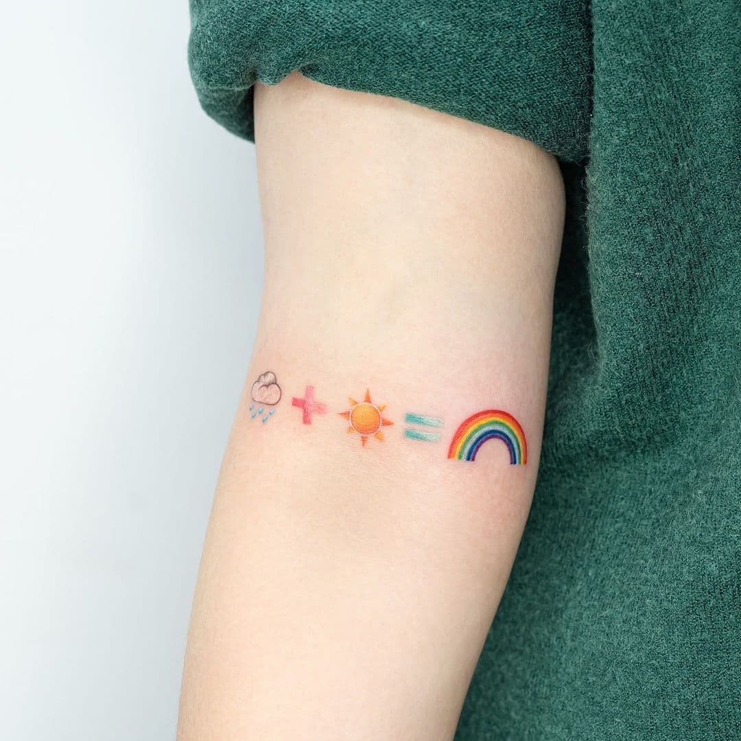 รอยสักสีรุ้ง