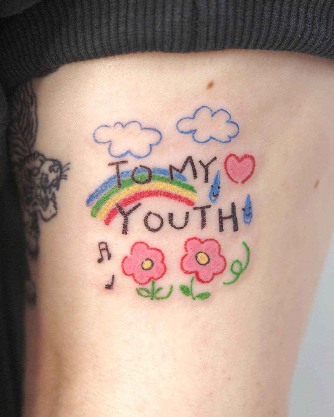 รอยสักลายรุ้ง