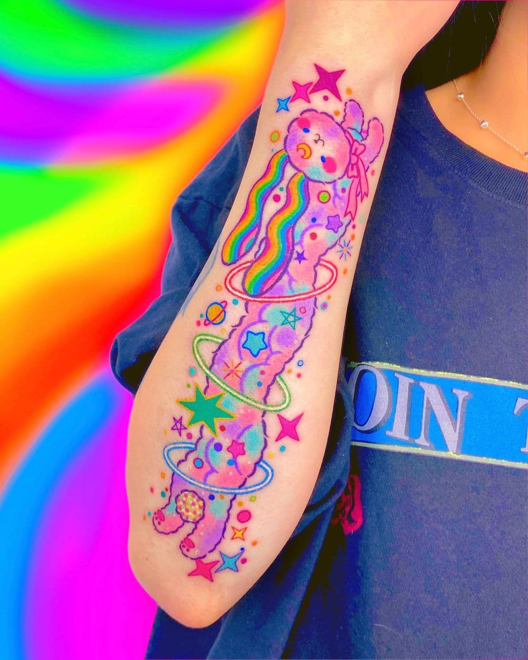 รอยสักสีรุ้ง