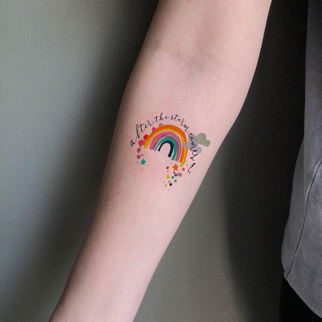 รอยสักสีรุ้ง