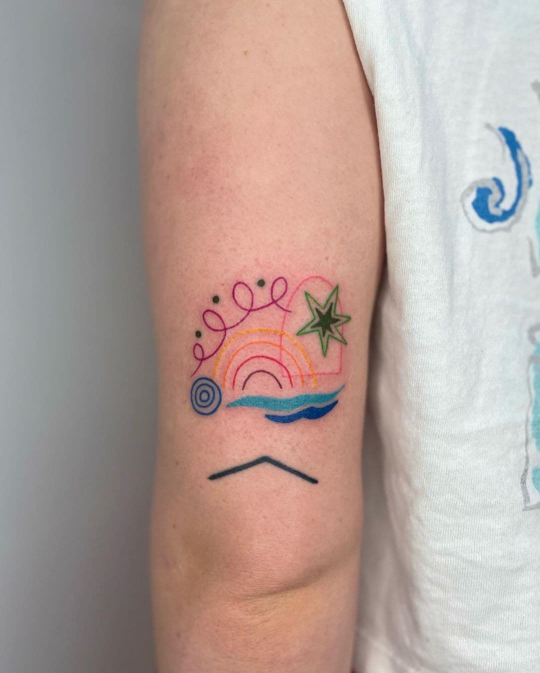 รอยสักสีรุ้ง