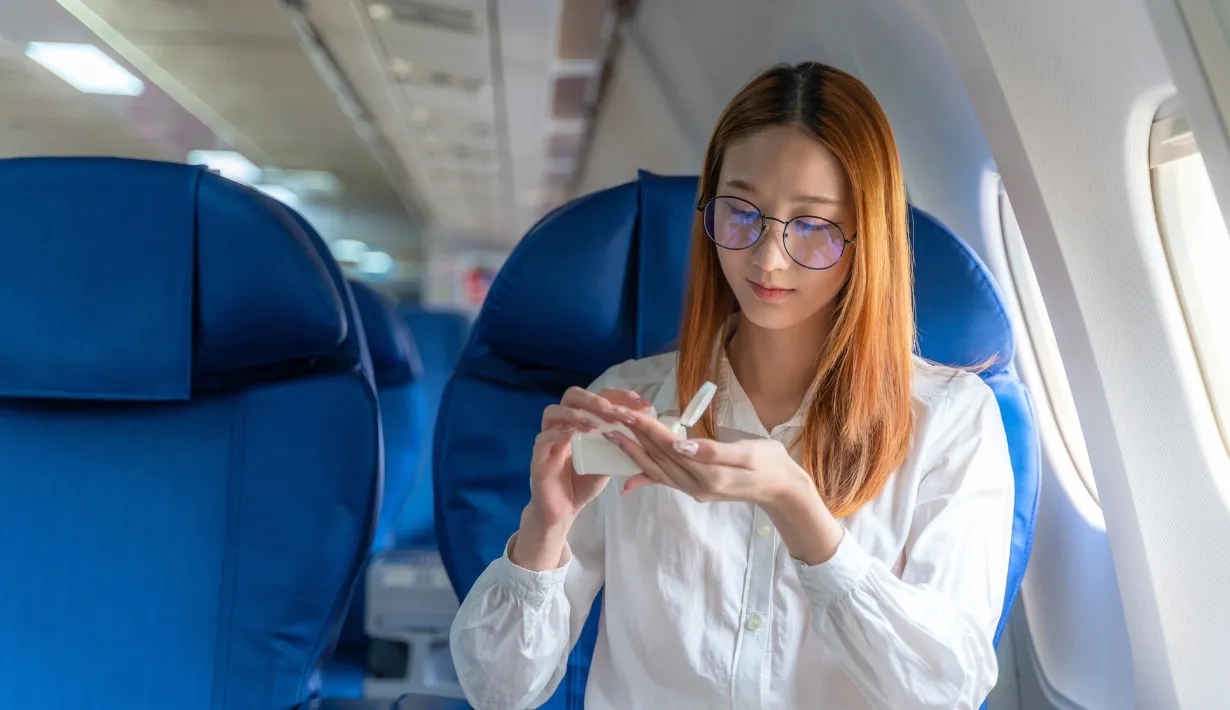 สกินแคร์บนเครื่องบิน